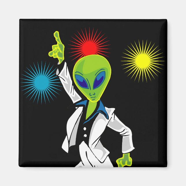 Disco Alien Magnet (Front)