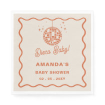 Disco Baby Retro Groovy Disco Baby Shower Napkins