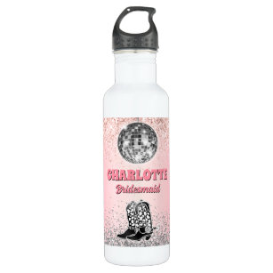 17 oz. Bridesmaid Water Bottle (Hot Pink)