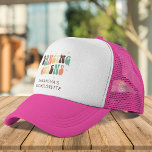 Disco Bachelorette Dancing Queens Retro Custom Trucker Hat<br><div class="desc">Custom Bachelorette Party Retro Dancing Queens trucker hat you can customize with the bride's name. Perfect matching bride party retro design</div>