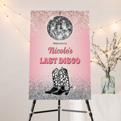 Disco Bachelorette Retro Custom Party Sign