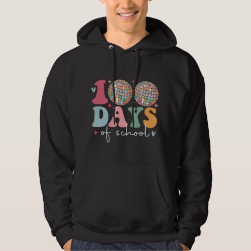 Disco Ball 100 Days Of School Shirts Funny 100th  Hoodie