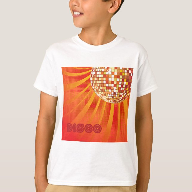Disco Ball ~ 1980s 80s Disco Music Dance T-Shirt (Front)