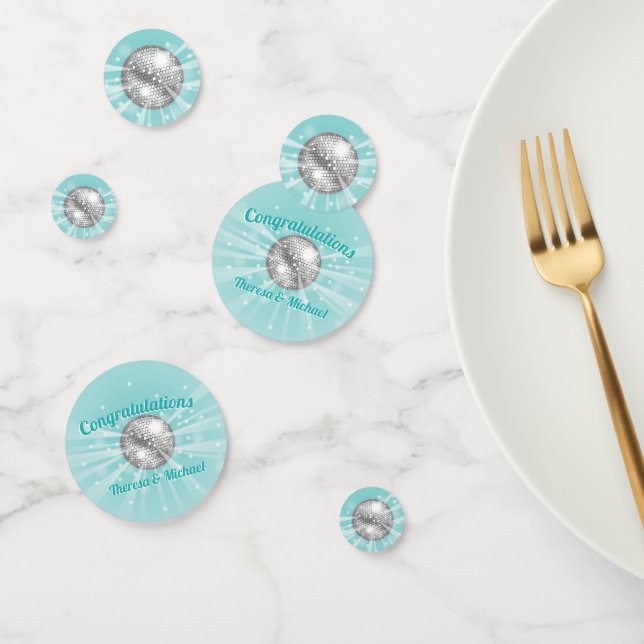 Disco Ball Baby Shower Blue Boy Confetti (Group)