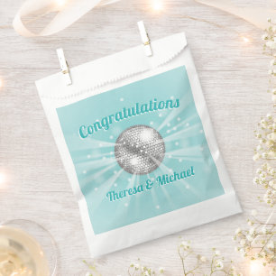 Disco Ball Baby Shower Blue Boy Favor Bag
