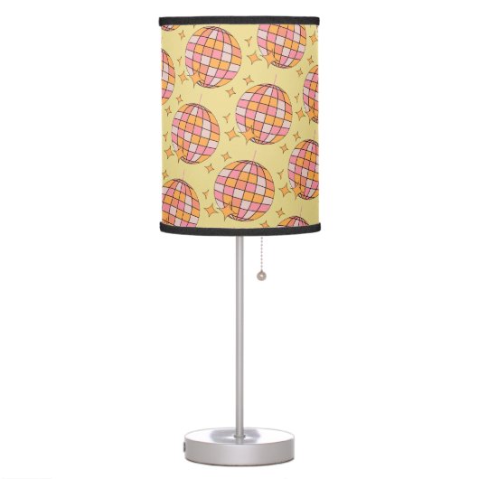 DISCO BALL BEIGE TABLE LAMP (Left)