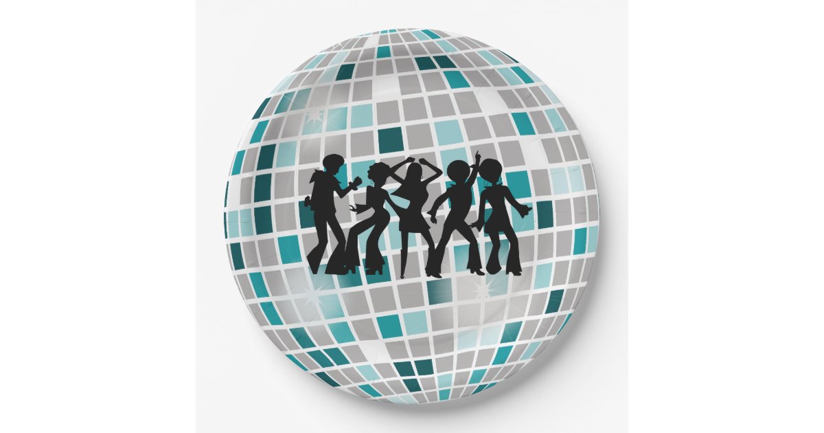 Disco Ball Birthday Party Paper Plates Zazzle