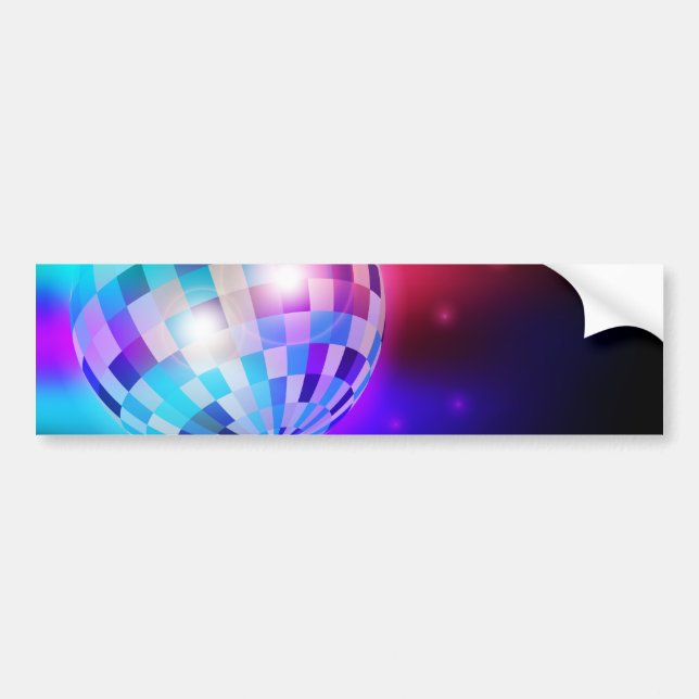 Disco Ball Bumper Sticker