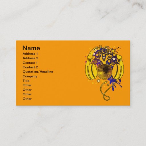 Customizable Disco_Ball Business Card