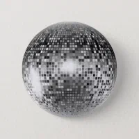 Party Gold Disco Ball Button, Zazzle