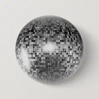 Party Gold Disco Ball Button, Zazzle