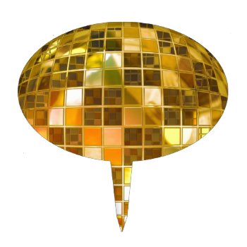 Disco Ball Cake Topper by theunusual at Zazzle