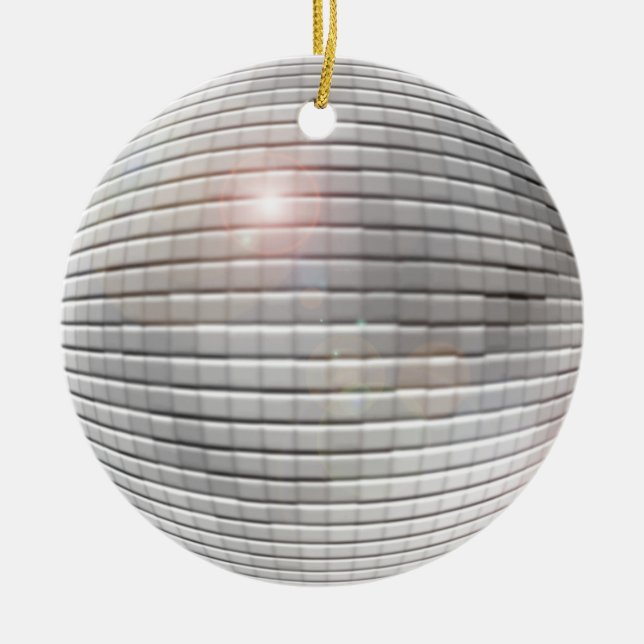 disco ball ceramic Ornaments (Front)