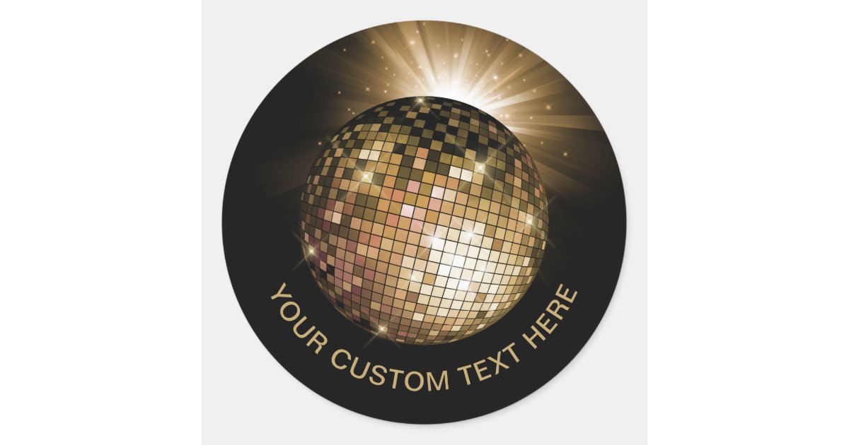 Disco Ball Classic Round Sticker