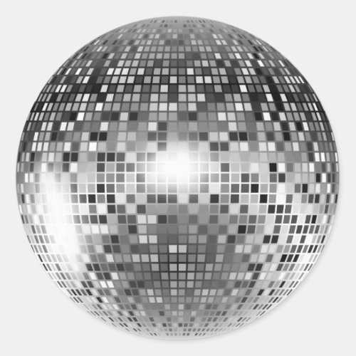 Disco Ball Classic Round Sticker