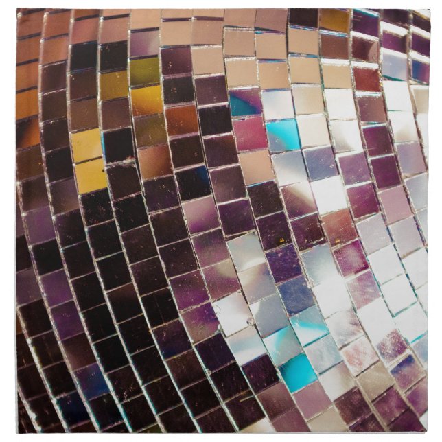 Disco Ball Cloth Napkin (Front)