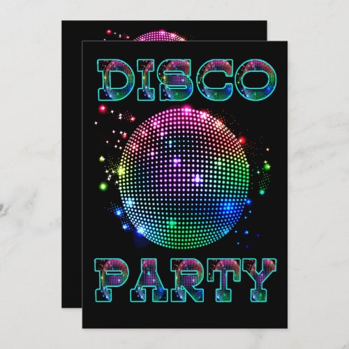 Disco Ball Disco Party Custom Invitation