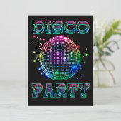 Disco Ball Disco Party Custom Invitation | Zazzle