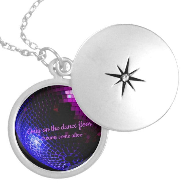 Disco Ball Dreams Locket Necklace (Front)