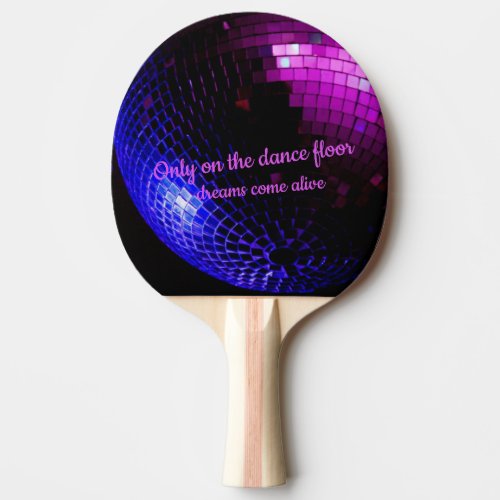 Disco Ball Dreams Ping Pong Paddle