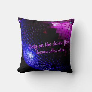 Disco Ball Dreams Throw Pillow