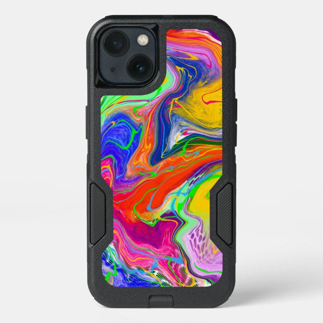 Disco Ball Electricity Fluid Art  Otterbox iPhone Case (Back)