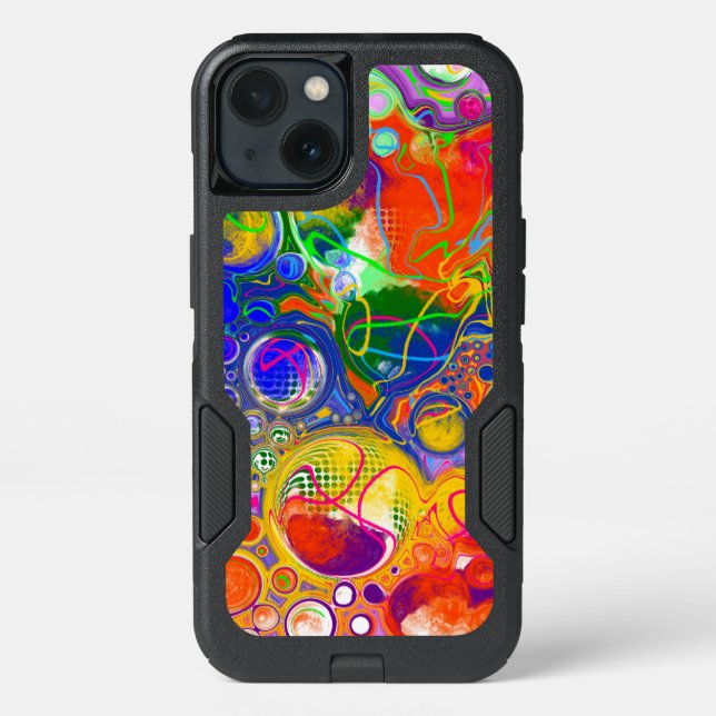 Disco Ball Electricity Fluid Art  Otterbox iPhone Case (Back)