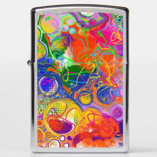 Disco Ball Electricity Fluid Art Zippo Lighter