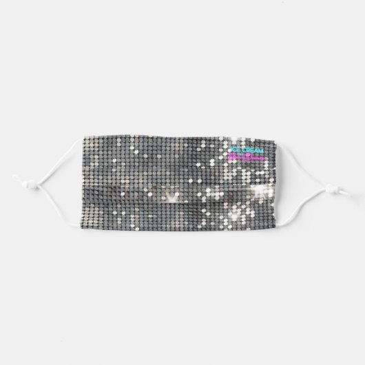 Disco Ball Face Mask (Front, Folded)