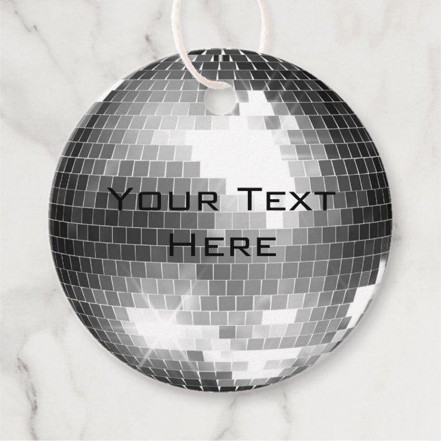 Disco Ball Favor Tags (Front)
