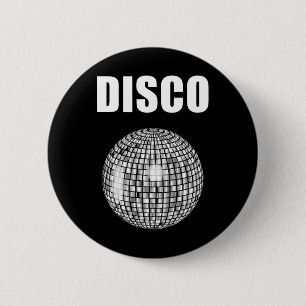 Disco Ball For Funky Soul Music Lovers Button