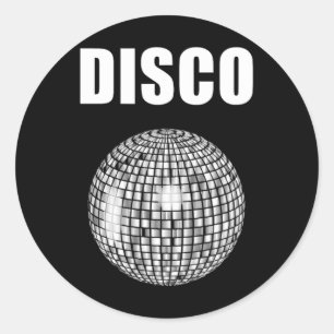 Disco Ball For Funky Soul Music Lovers Classic Round Sticker
