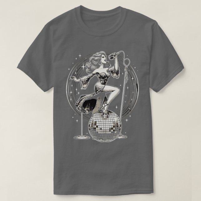 Disco Ball Girl T-Shirt (Design Front)