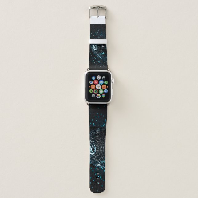 Disco Ball Glare, Nightclub Background. Apple Watch Band (Front)