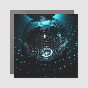 Disco Ball Glare, Nightclub Background. Car Magnet
