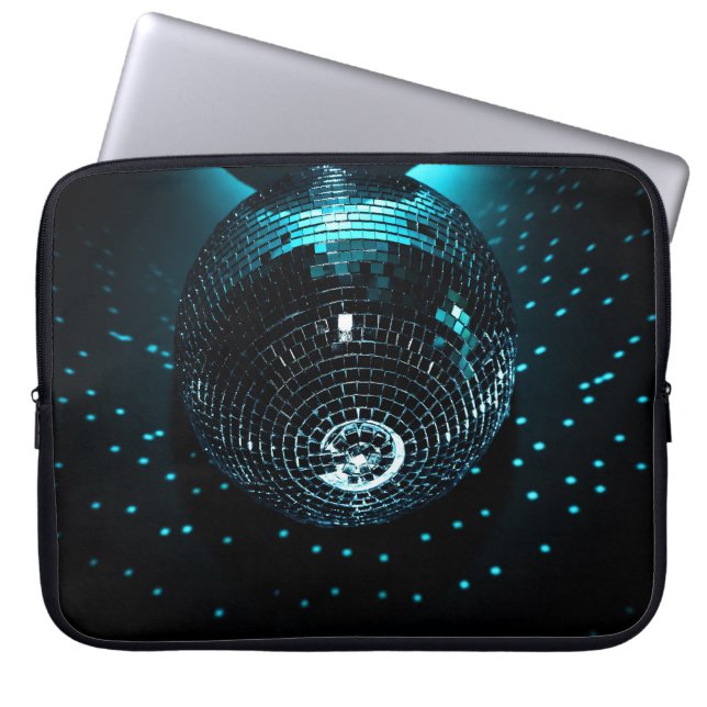 Disco Ball Glare, Nightclub Background. Laptop Sleeve (Front)