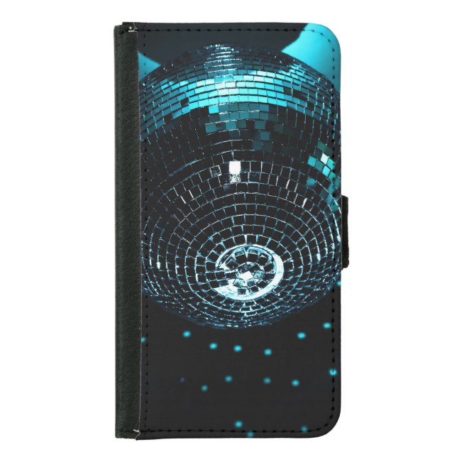 Disco Ball Glare, Nightclub Background. Samsung Galaxy Wallet Case (Front)