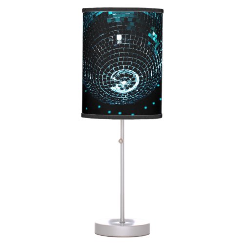 Disco Ball Glare Nightclub Background Table Lamp