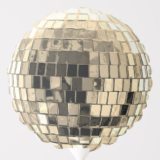 Disco Ball - Gold Balloon