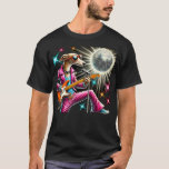 Disco Ball Guitar Greyhound Dog T-Shirt