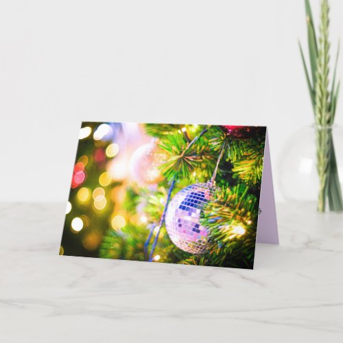 Disco Ball Holiday Card