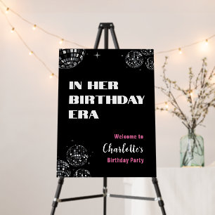 Disco Ball In Her Birthday Era Welcome Sign