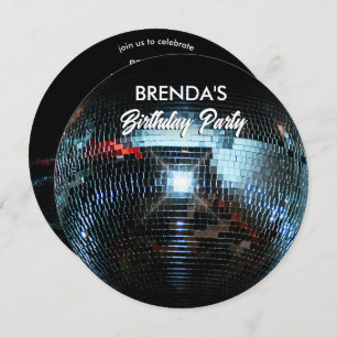 Disco ball Ligts Party Invitation