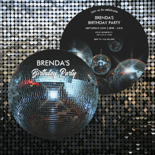 Disco ball Ligts Party  Invitation