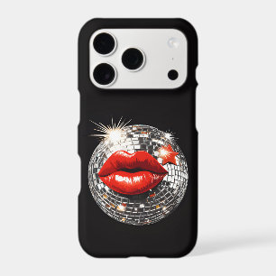 Disco Ball Lips Kiss iPhone Case   Y2K Glam