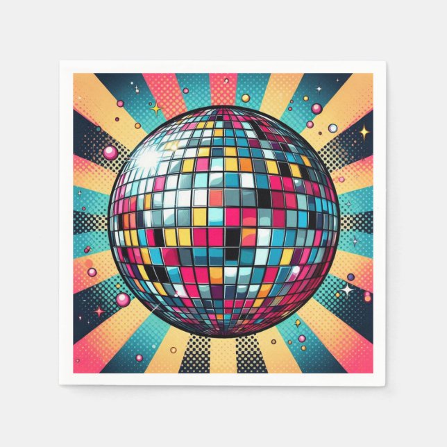 Disco ball napkins! napkins (Front)