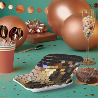 disco ball paper plates