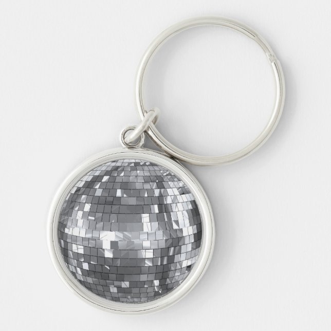 Disco Ball Party Bachelorette Birthday Fun Keychain (Front)