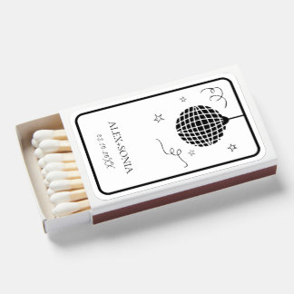 Disco Ball Party Funky Retro Wedding Matchboxes