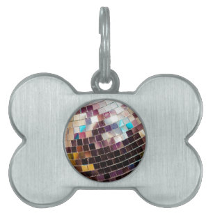 Disco Ball Pet ID Tag